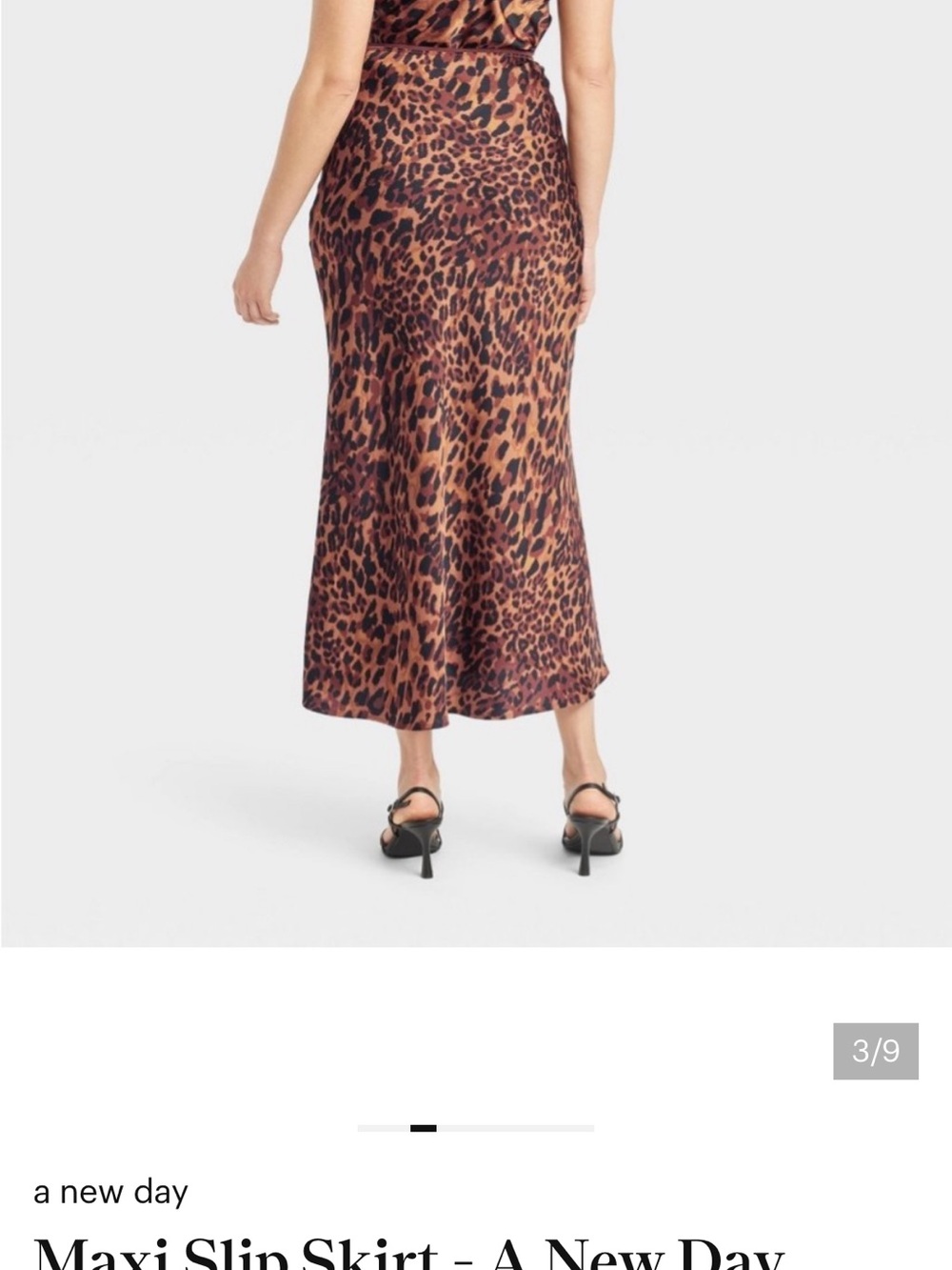 Leopard-Print Maxi Slip Skirt - Picture 3 of 4